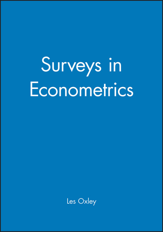 Surveys in Econometrics (Paperback / softback) 9780631190653