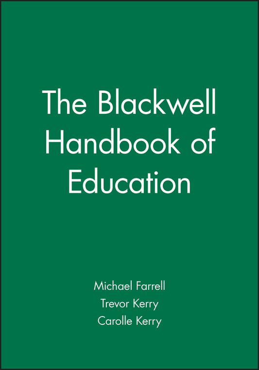 The Blackwell Handbook of Education (Paperback / softback) 9780631192817