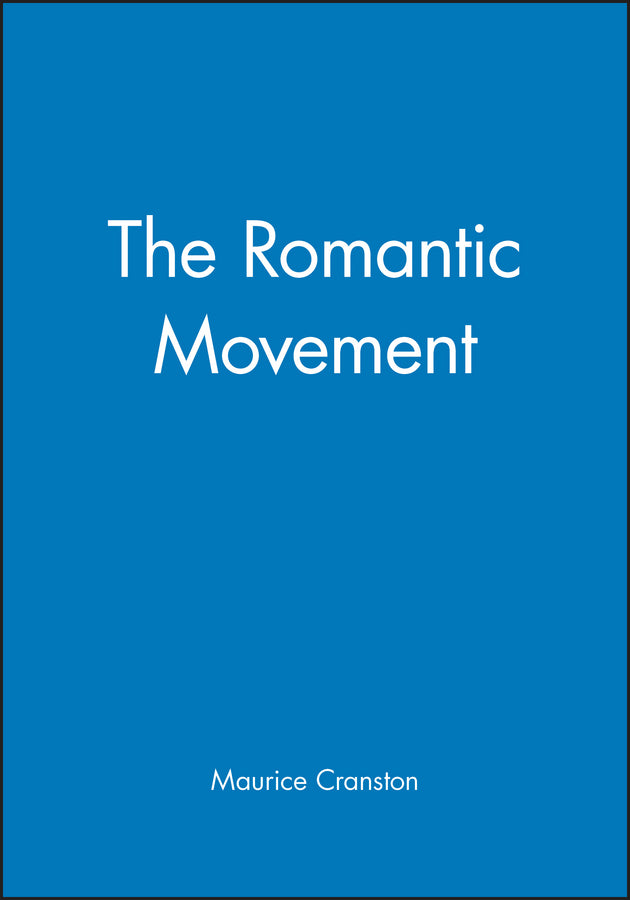 The Romantic Movement (Paperback / softback) 9780631194712