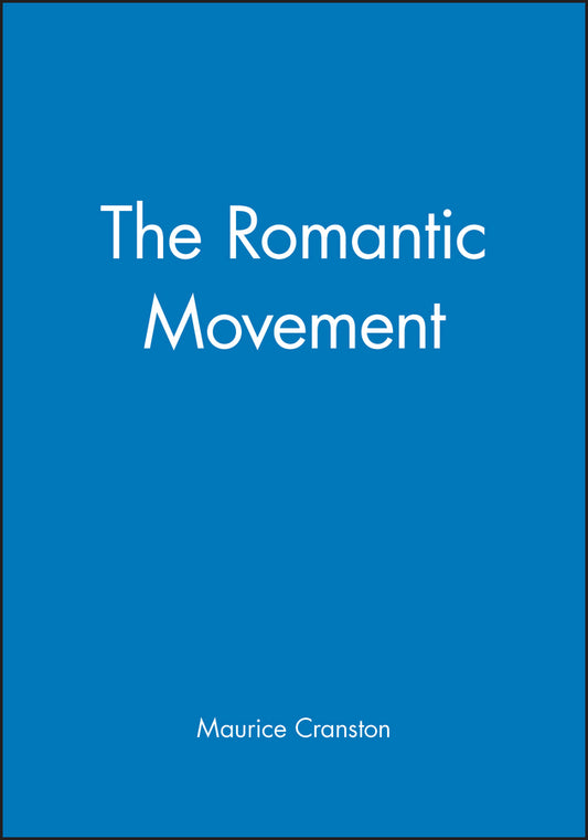 The Romantic Movement (Paperback / softback) 9780631194712