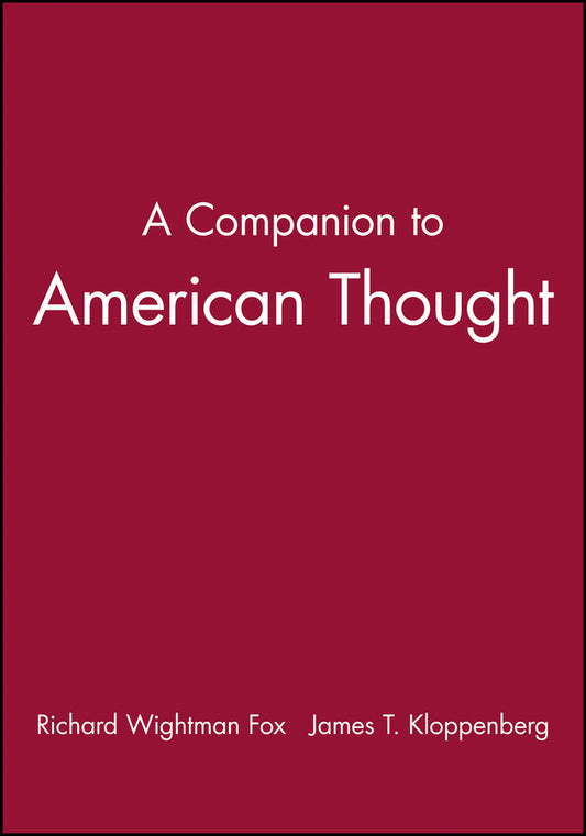 A Companion to American Thought (Paperback / softback) 9780631206569