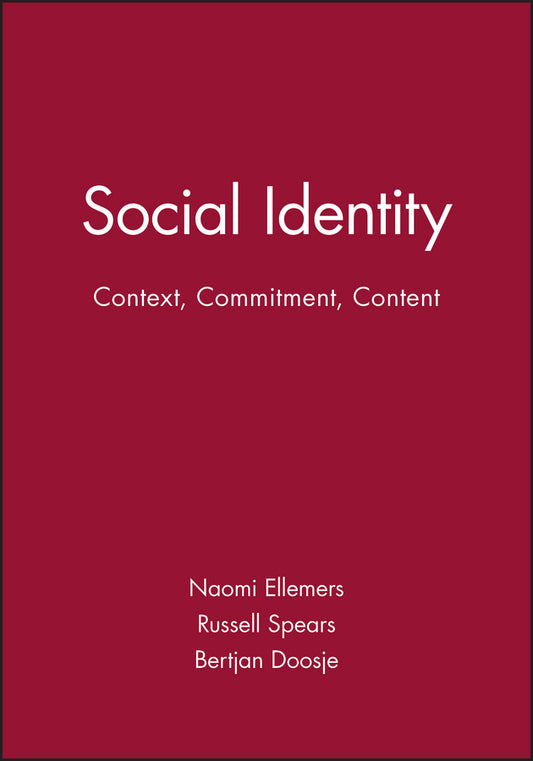 Social Identity: Context, Commitment, Content (Paperback / softback) 9780631206910