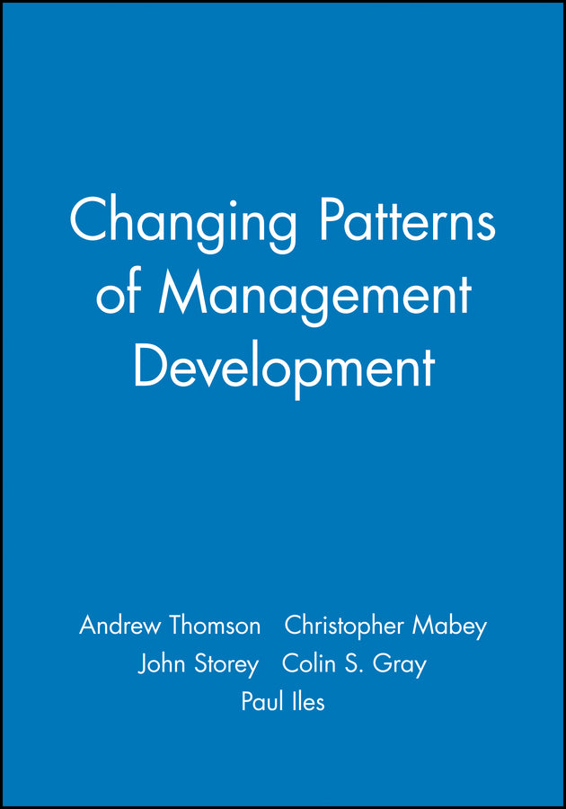 Changing Patterns of Management Development (Paperback / softback) 9780631209997