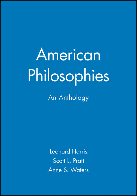 American Philosophies; An Anthology (Hardback) 9780631210016