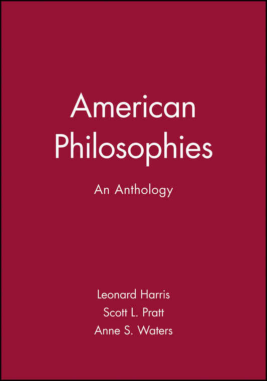 American Philosophies; An Anthology (Paperback / softback) 9780631210023