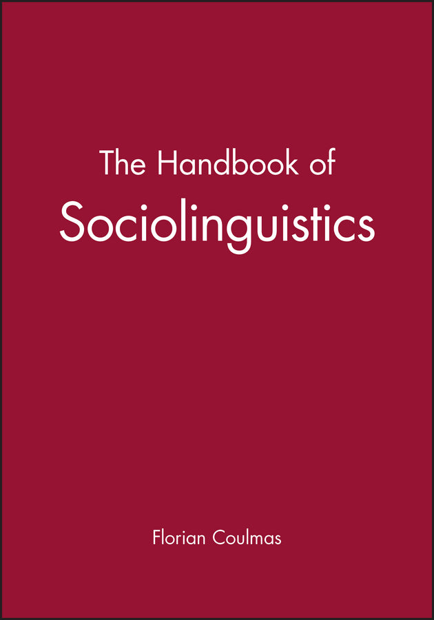 The Handbook of Sociolinguistics (Paperback / softback) 9780631211938