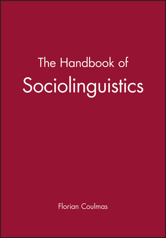 The Handbook of Sociolinguistics (Paperback / softback) 9780631211938
