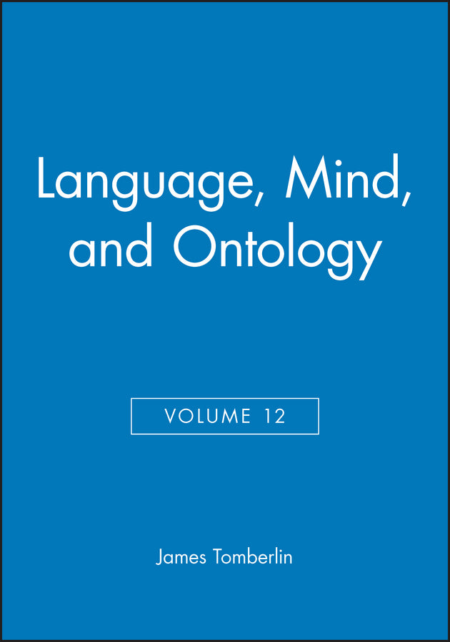 Language, Mind, and Ontology, Volume 12 (Paperback / softback) 9780631212065