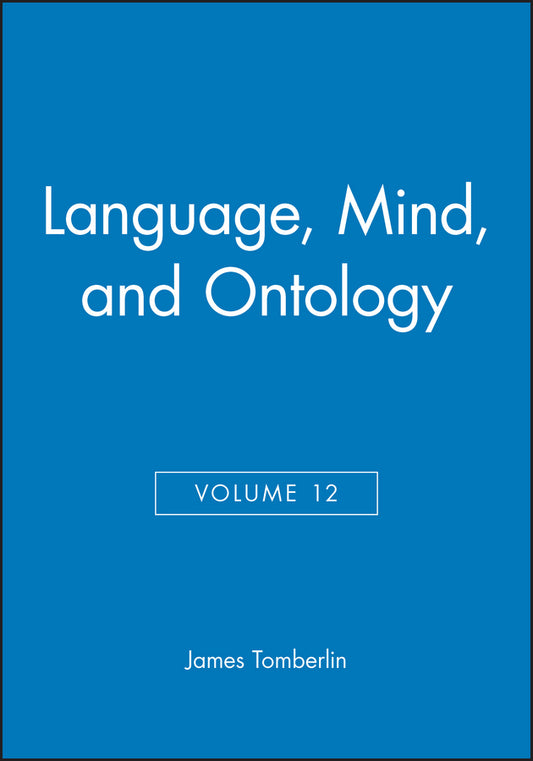 Language, Mind, and Ontology, Volume 12 (Paperback / softback) 9780631212065