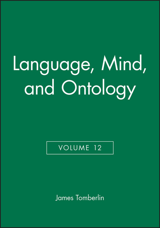 Language, Mind, and Ontology, Volume 12 (Paperback / softback) 9780631212072