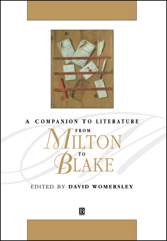A Companion to Literature from Milton to Blake (Hardback) 9780631212850
