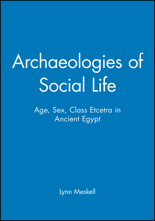 Archaeologies of Social Life; Age, Sex, Class Etcetra in Ancient Egypt (Paperback / softback) 9780631212997