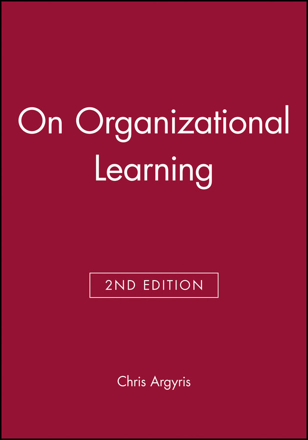 On Organizational Learning (Paperback / softback) 9780631213093