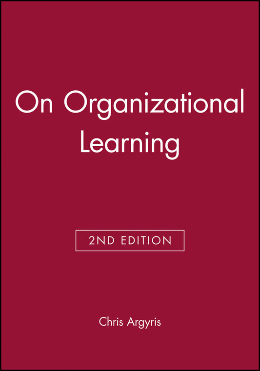 On Organizational Learning (Paperback / softback) 9780631213093