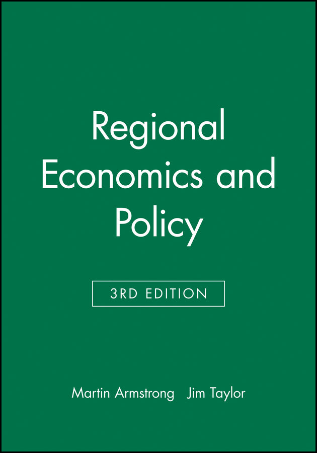 Regional Economics and Policy (Paperback / softback) 9780631217138