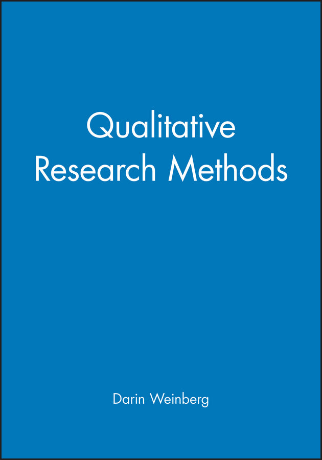 Qualitative Research Methods (Hardback) 9780631217619