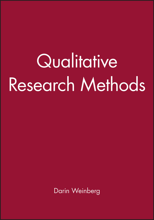 Qualitative Research Methods (Paperback / softback) 9780631217626