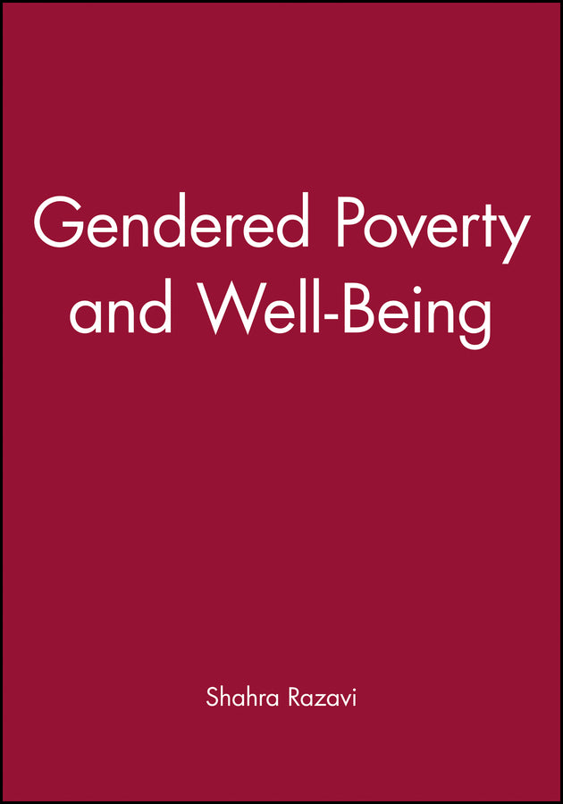 Gendered Poverty and Well-Being (Paperback / softback) 9780631217930