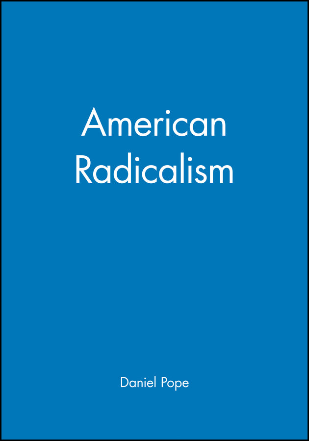 American Radicalism (Paperback / softback) 9780631218999