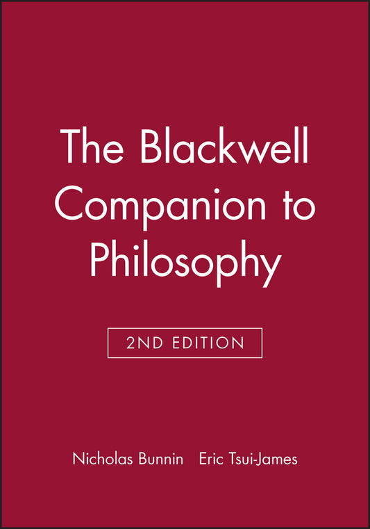 The Blackwell Companion to Philosophy (Paperback / softback) 9780631219088