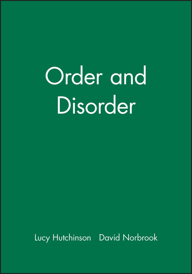 Order and Disorder (Paperback / softback) 9780631220619