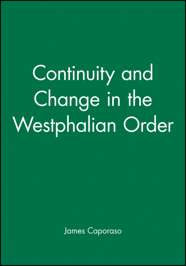 Continuity and Change in the Westphalian Order (Paperback / softback) 9780631221456