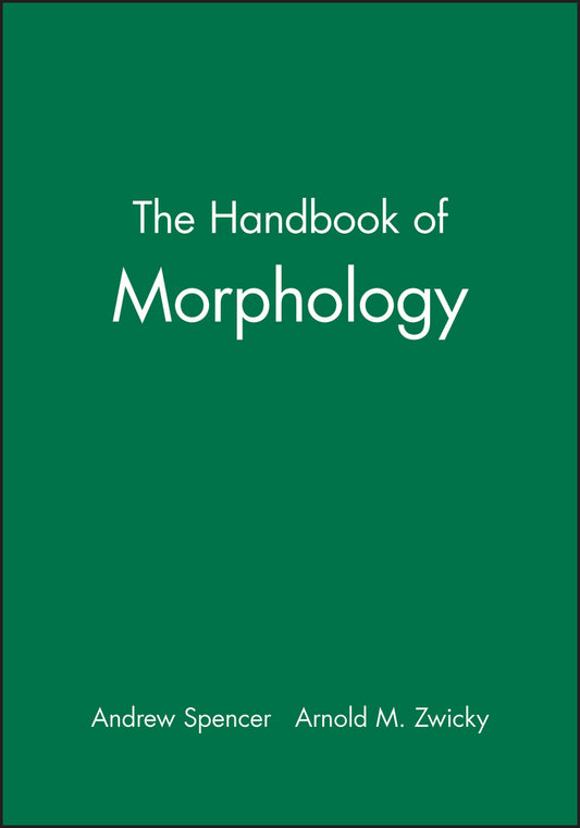 The Handbook of Morphology (Paperback / softback) 9780631226949