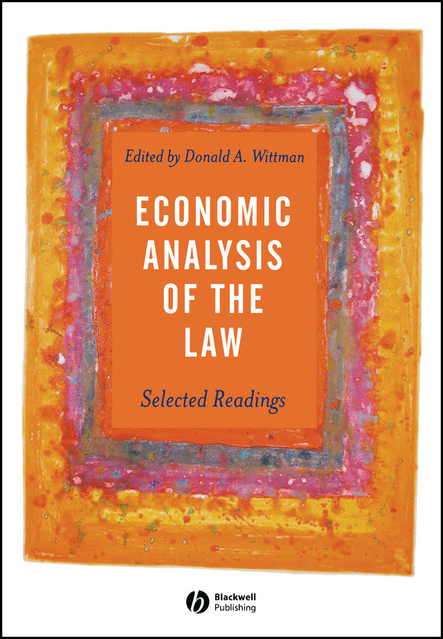 Economic Analysis of the Law; Selected Readings (Paperback / softback) 9780631231585