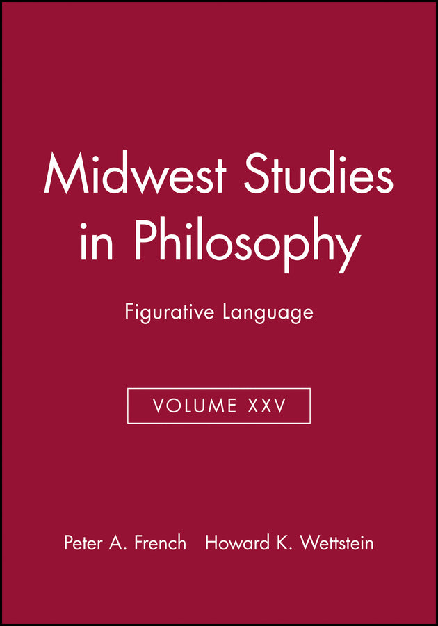 Figurative Language, Volume XXV (Paperback / softback) 9780631232186