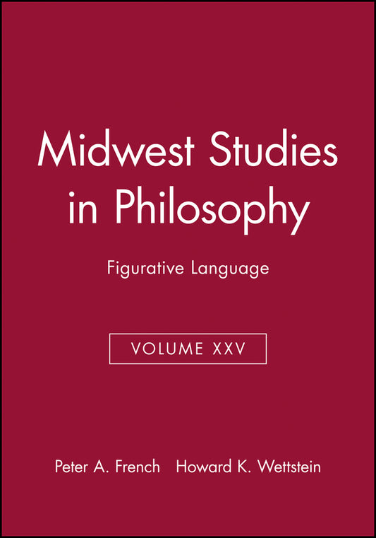 Figurative Language, Volume XXV (Paperback / softback) 9780631232186