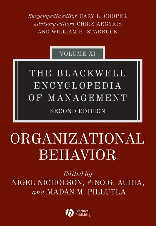 The Blackwell Encyclopedia of Management, Organizational Behavior (Hardback) 9780631235361