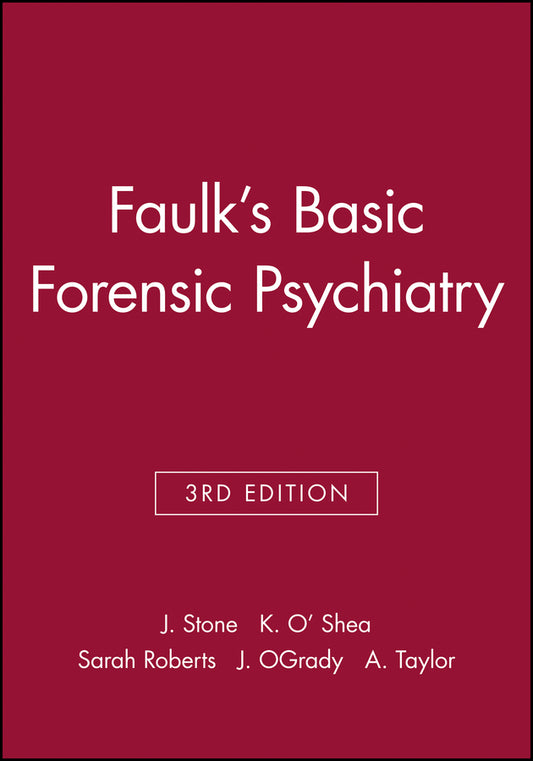 Faulk's Basic Forensic Psychiatry (Paperback / softback) 9780632050192