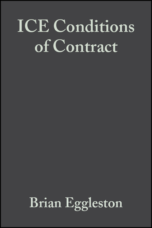 The ICE Conditions of Contract (Hardback) 9780632051960