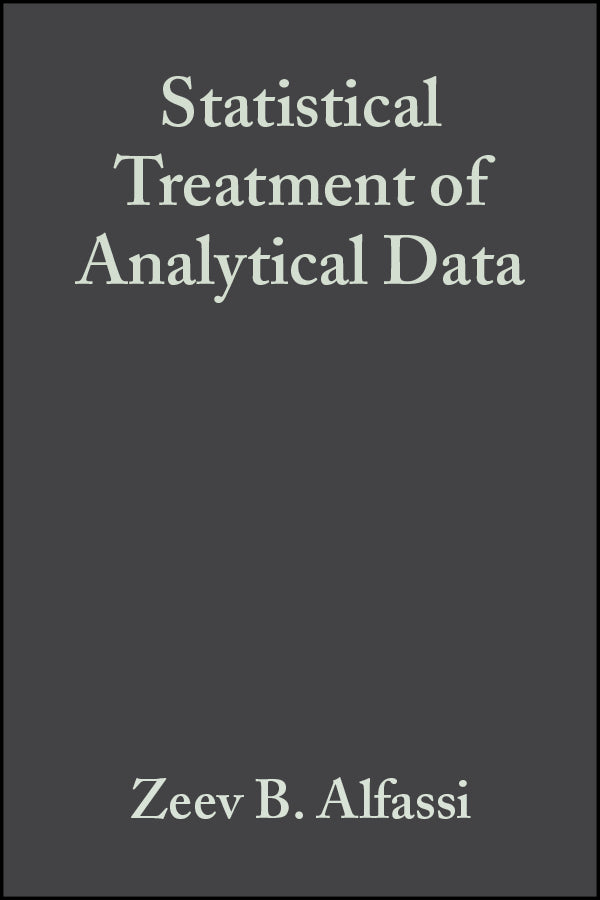 Statistical Treatment of Analytical Data (Hardback) 9780632053674