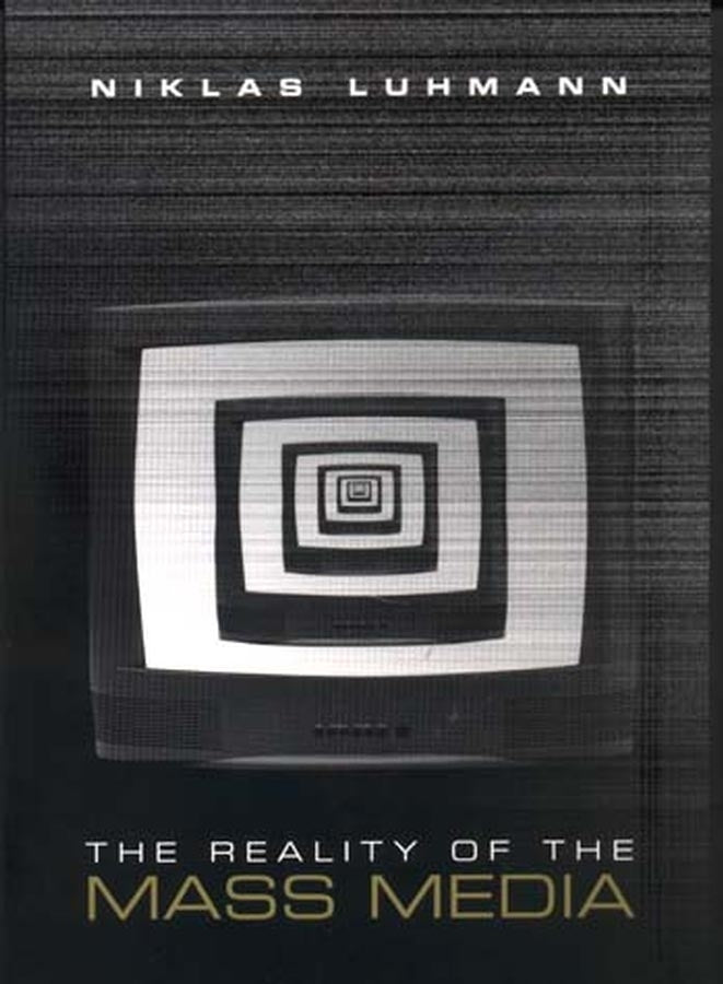 The Reality of the Mass Media (Paperback / softback) 9780745621326