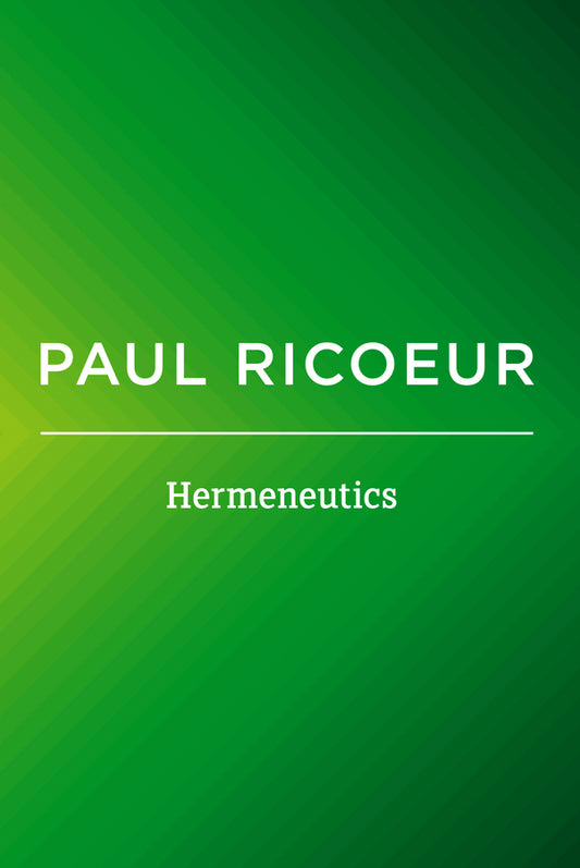 Hermeneutics; Writings and Lectures (Paperback / softback) 9780745661223