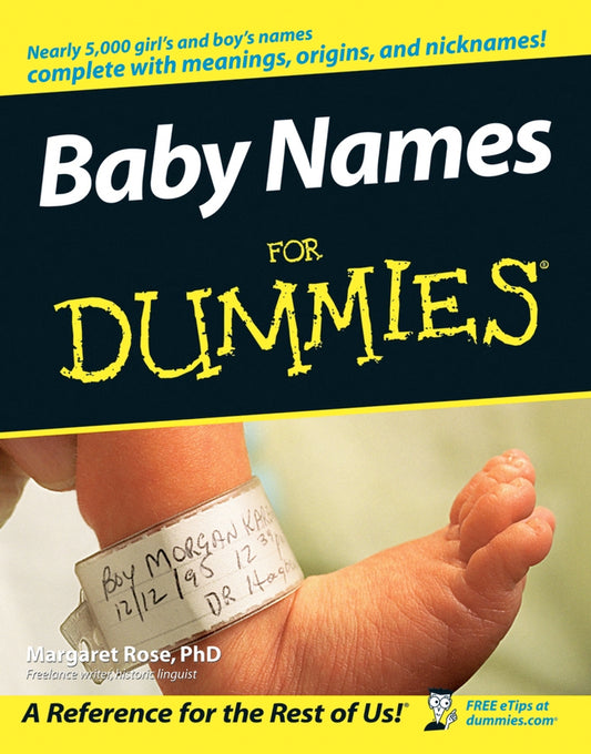 Baby Names For Dummies (Paperback / softback) 9780764543401