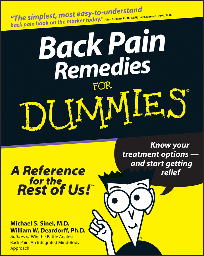 Back Pain Remedies For Dummies (Paperback / softback) 9780764551321