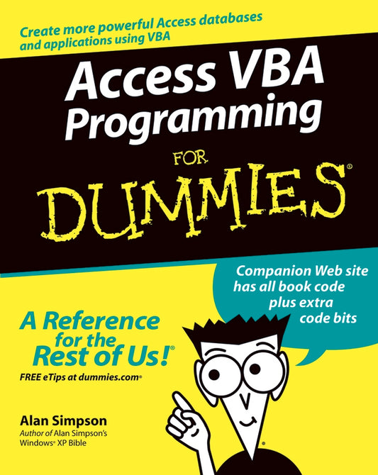 Access VBA Programming For Dummies (Paperback / softback) 9780764574115