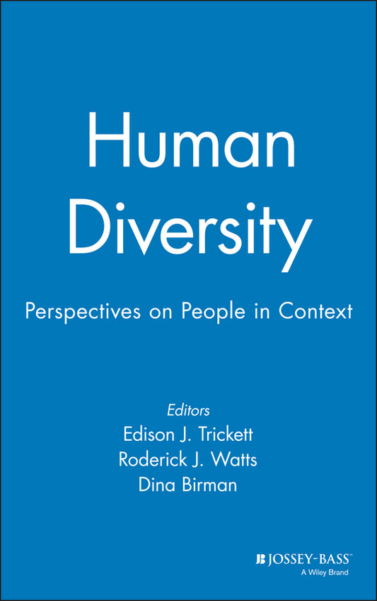 Human Diversity; Perspectives on People in Context (Hardback) 9780787900298