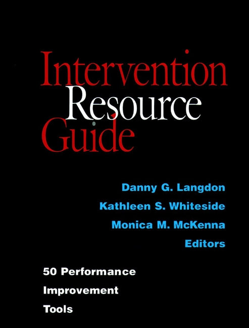 Intervention Resource Guide; 50 Performance Improvement Tools (Paperback / softback) 9780787944018