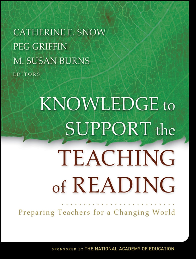 Knowledge to Support the Teaching of Reading; Preparing Teachers for a Changing World (Paperback / softback) 9780787996338