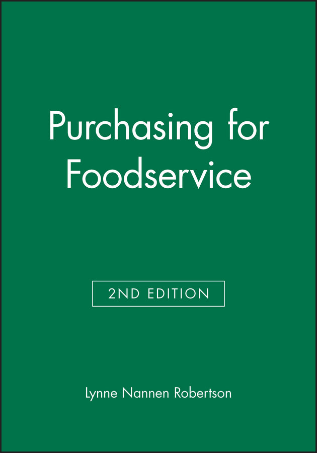 Purchasing for Foodservice (Paperback / softback) 9780813814636