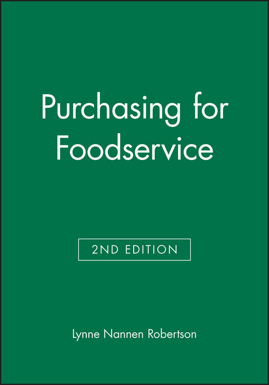 Purchasing for Foodservice (Paperback / softback) 9780813814636