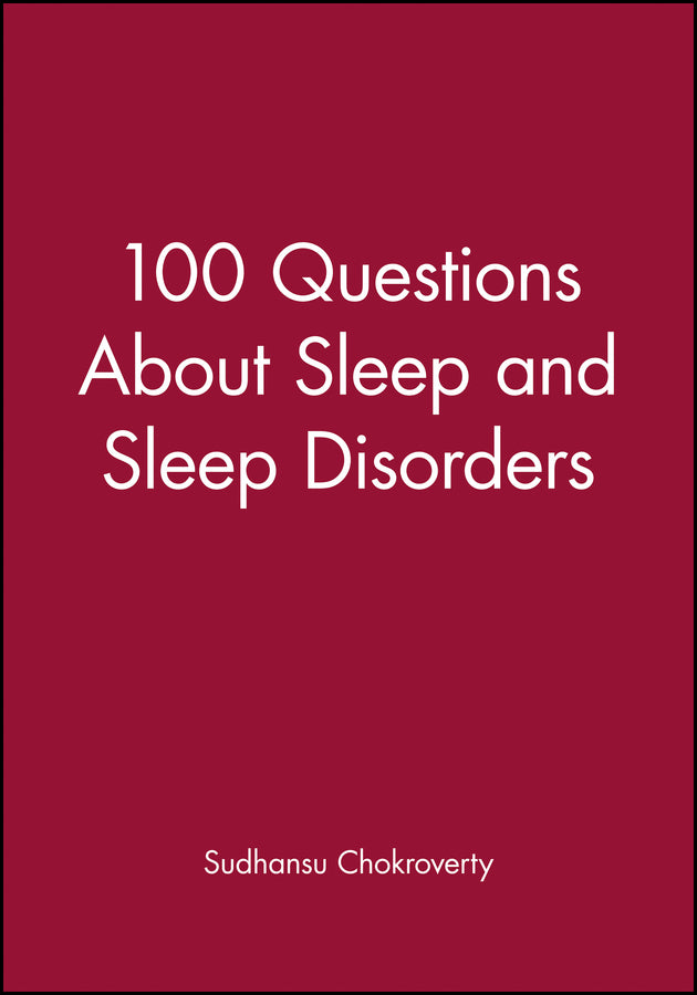 100 Questions About Sleep and Sleep Disorders (Paperback / softback) 9780865425835