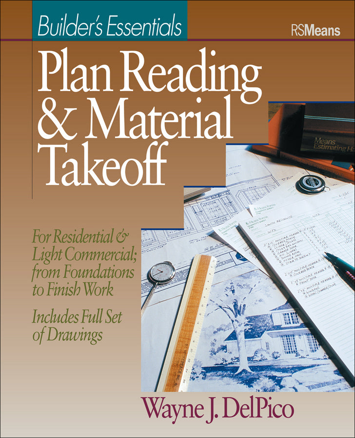 Plan Reading and Material Takeoff; Builder's Essentials (Paperback / softback) 9780876293485