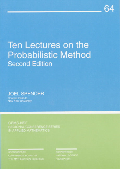 Ten Lectures on the Probabilistic Method (Paperback / softback) 9780898713251