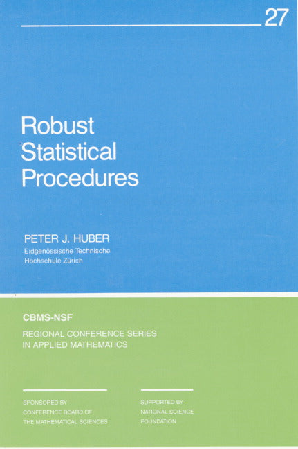 Robust Statistical Procedures (Paperback / softback) 9780898713794