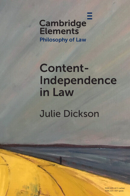 Content-Independence in Law; Possibility and Potential (Paperback / softback) 9781009009751