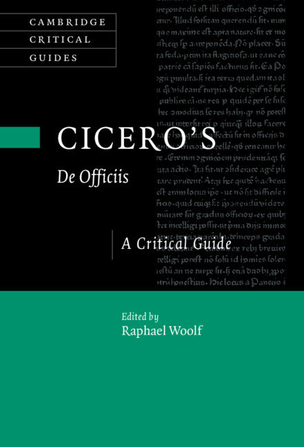Cicero's ‘De Officiis'; A Critical Guide (Paperback / softback) 9781009048774